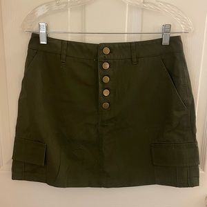 Forever 21 Green Cargo Skirt